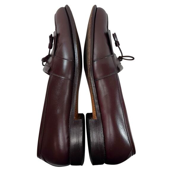 Allen Edmonds Loafer Size 13 D Burgundy Leather Chelsea Dress Kiltie Tassel - Picture 9 of 11
